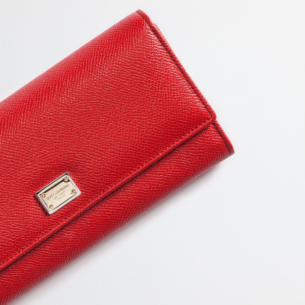 Dolce & Gabbana Continental Wallet in Dauphine Leather